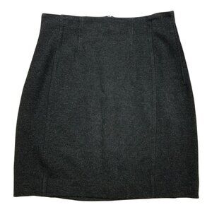 M.M. Lafleur The Crosby Skirt Textured Ponte 6 Charcoal Mini High Rise
